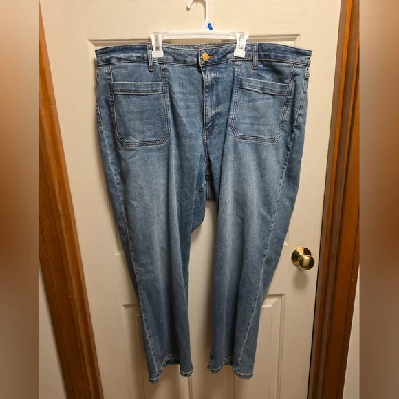 Kut from the Kloth Light Blue Cropped Jeans Size 22W New Without Tags - Picture 2 of 9